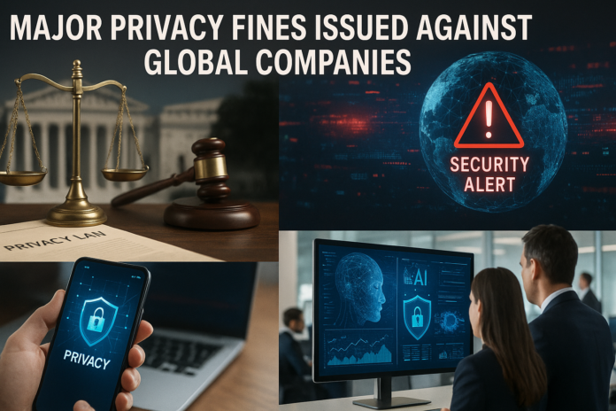 Major Privacy Fines Issued Against Global Companies