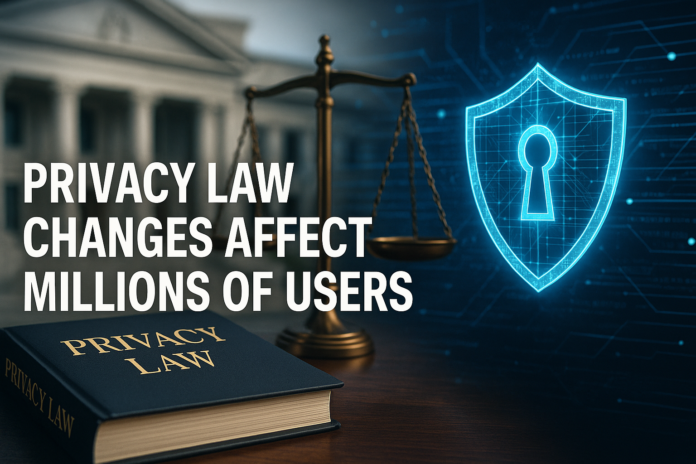 Privacy Law Changes Affect Millions of Users
